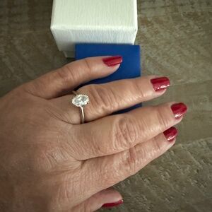 Platinum lab diamond 1.51 k by tacori  with papers of authenticity